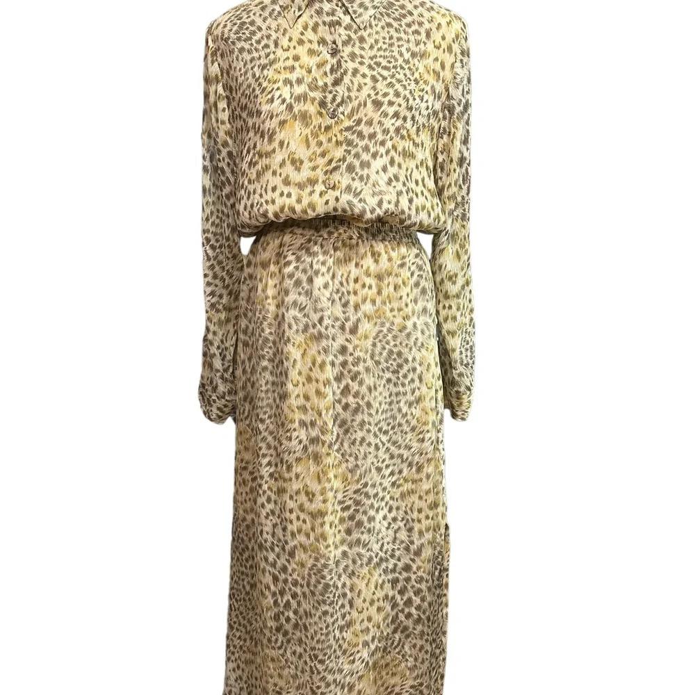 Linea by Louis Dell’Olio Animal Print Silk Blouse and Skirt - Picture 3 of 10